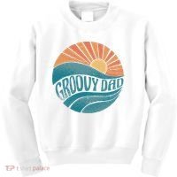 Groovy Dad Retro Sunset Gift Kids Sweatshirt thumb 0