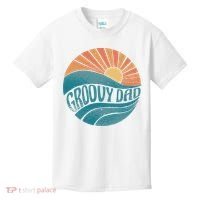 Groovy Dad Retro Sunset Gift Kids T-Shirt thumb 0