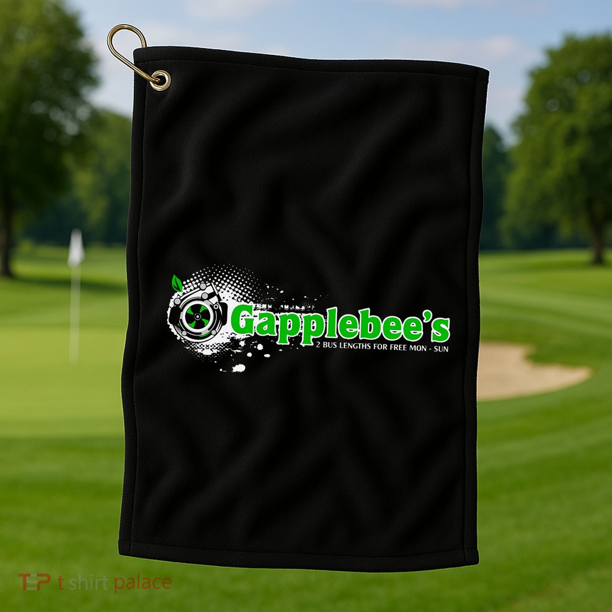 GapplebeeS Drag Racing Car Guy Golf Towel