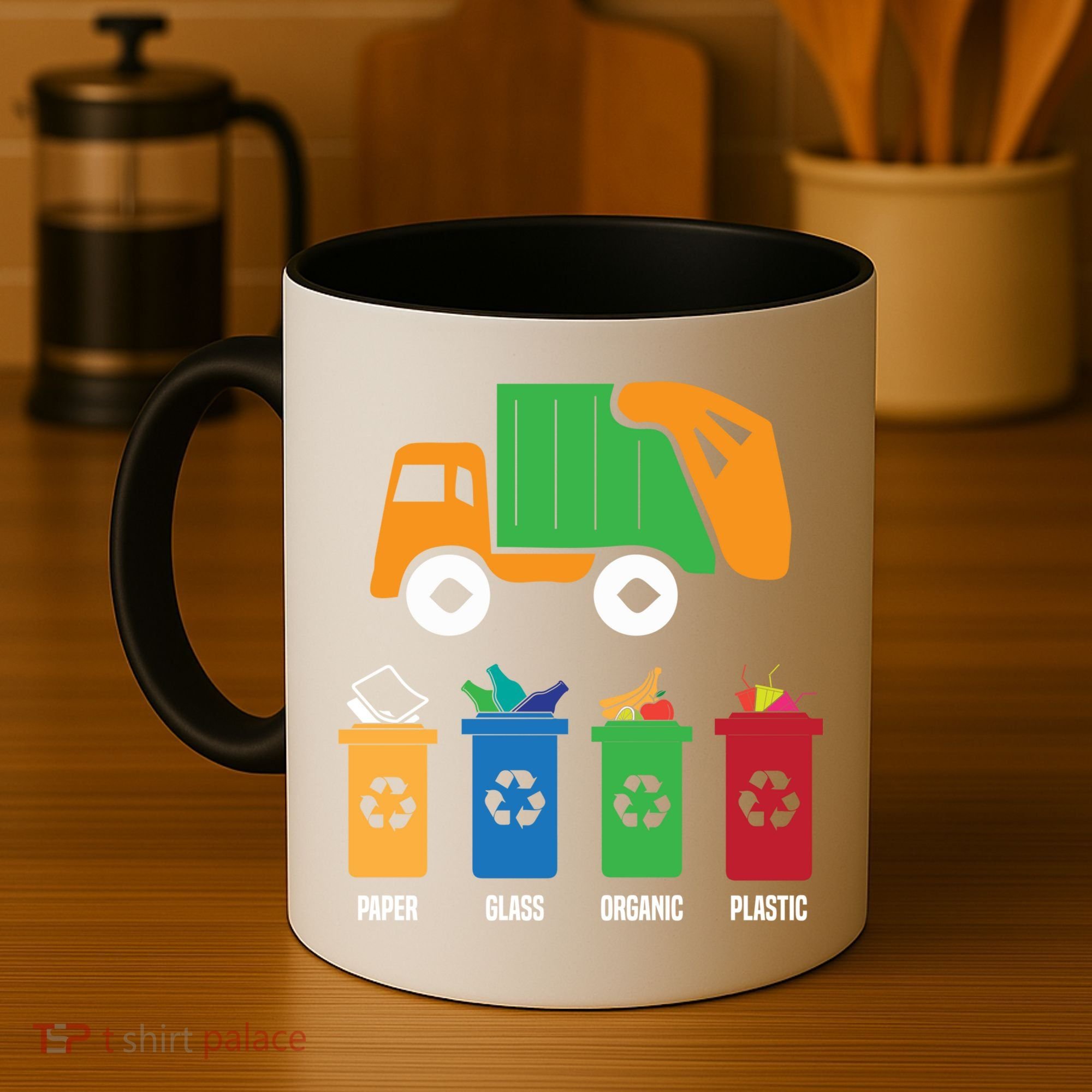 Garbage Day Recycling Truck Coffee Mug