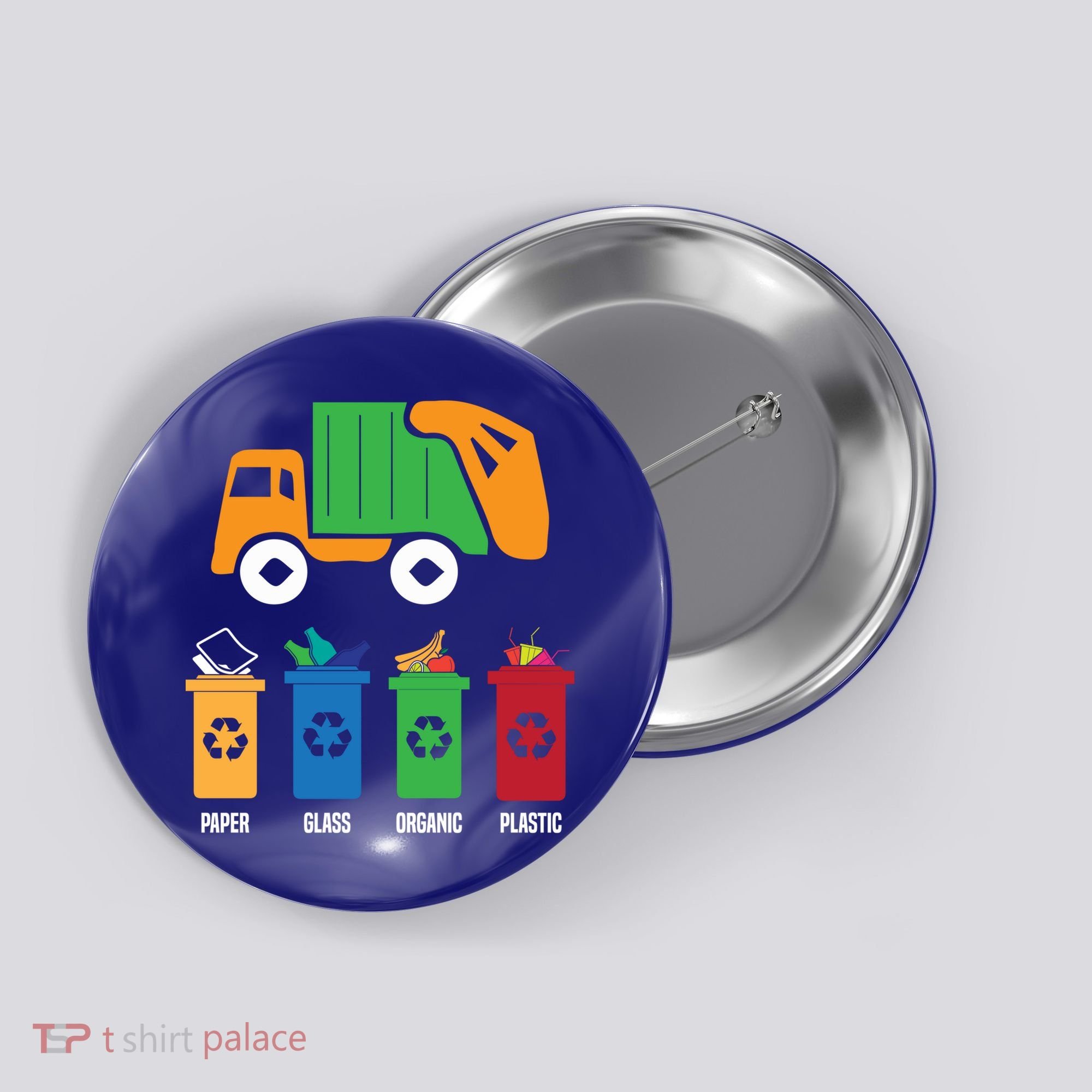 Garbage Day Recycling Truck Button