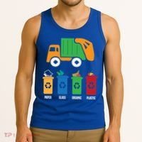 Garbage Day Recycling Truck Tank Top thumb 3