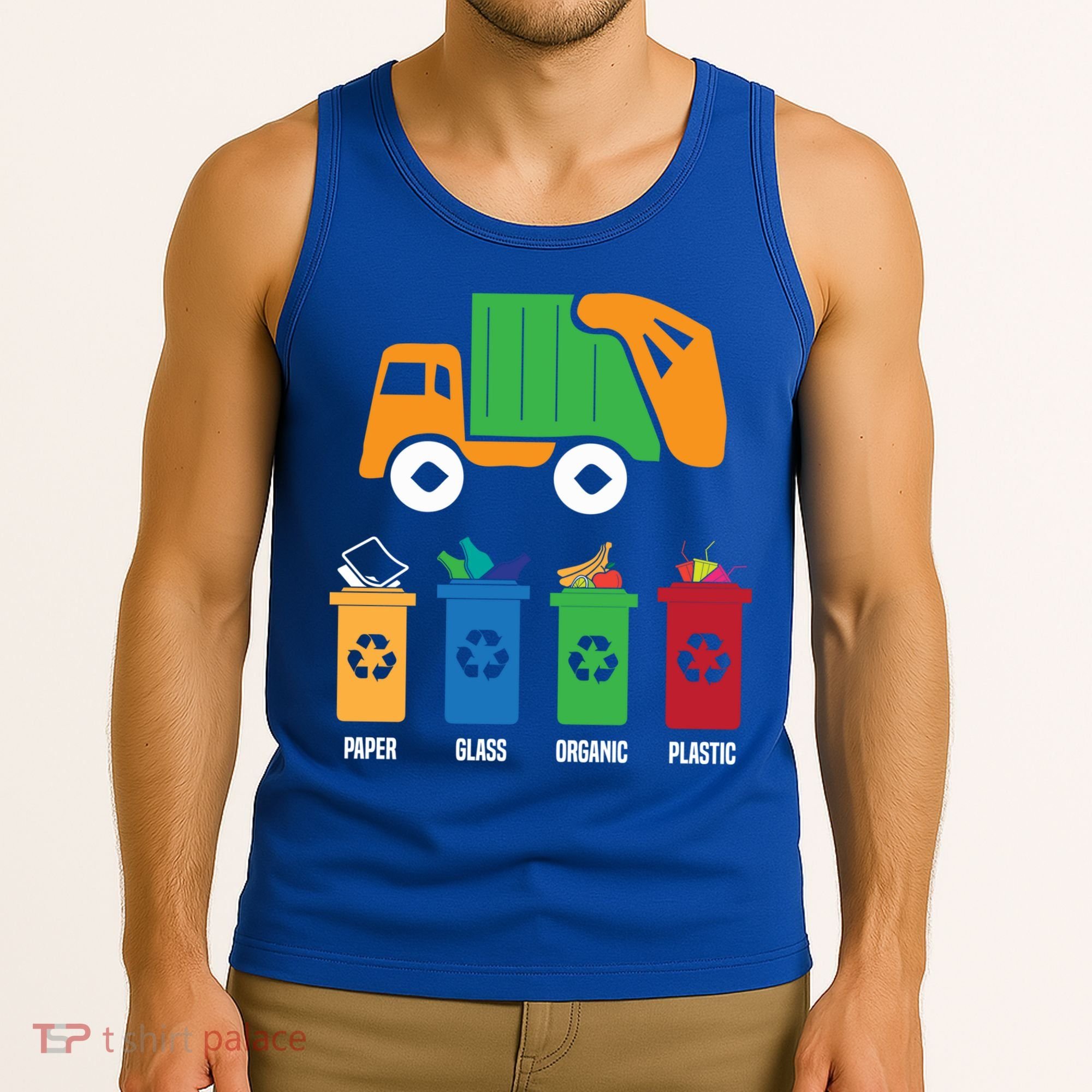 Garbage Day Recycling Truck Tank Top