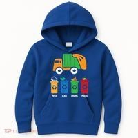 Garbage Day Recycling Truck Kids Hoodie thumb 0