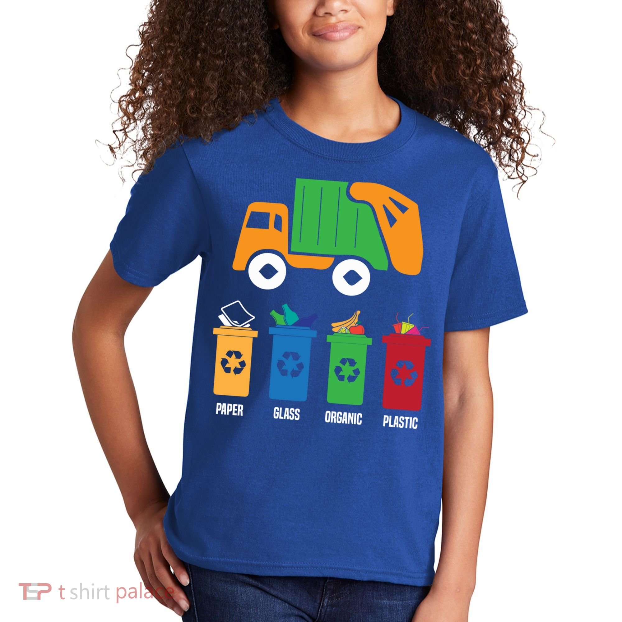 Garbage Day Recycling Truck Kids T-Shirt