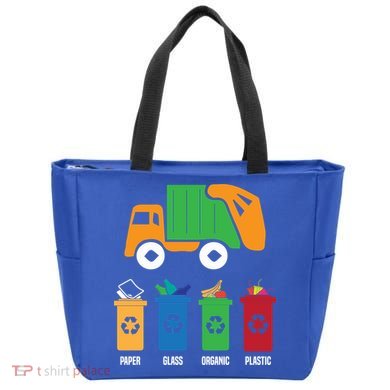 Garbage Day Recycling Truck Tote Bag