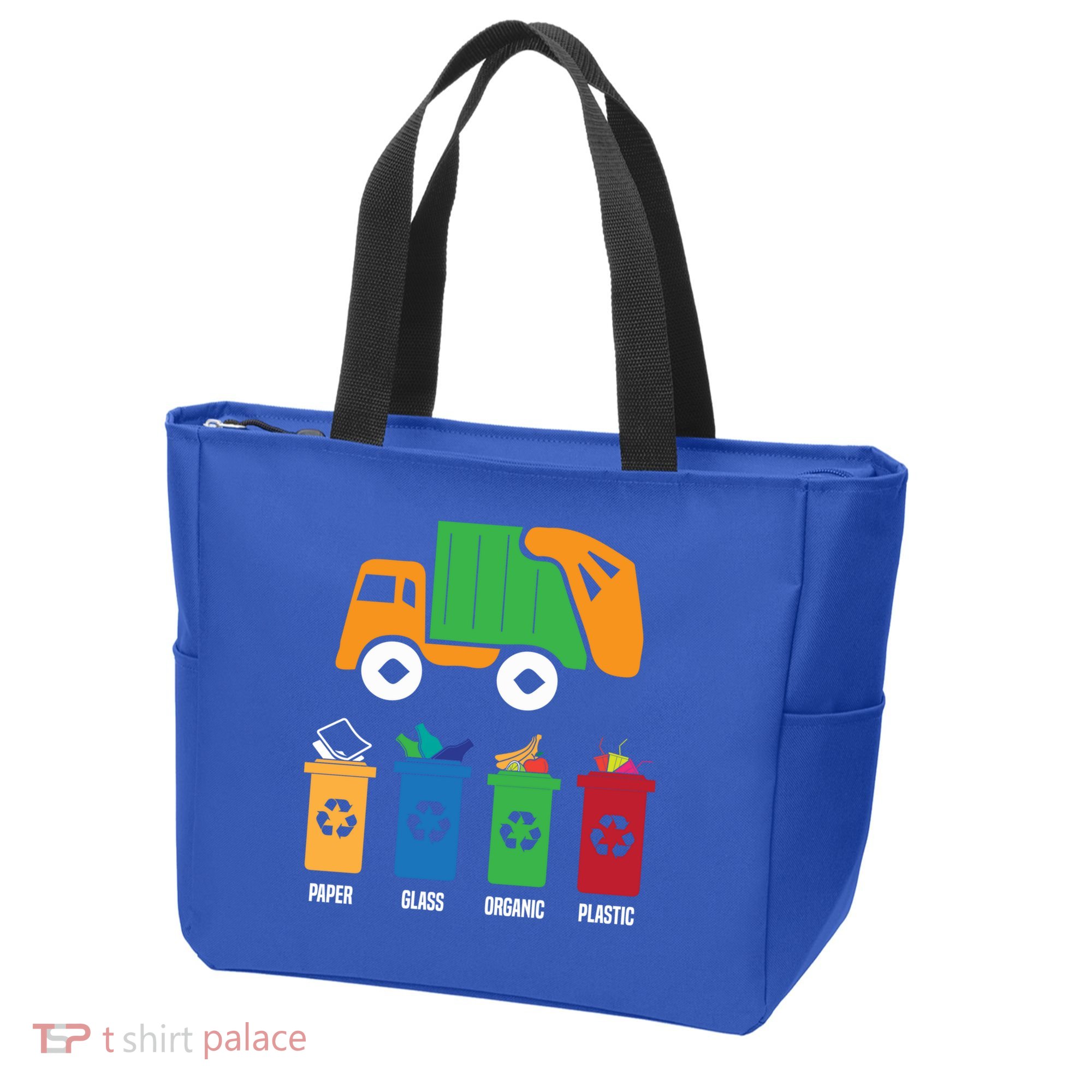 Garbage Day Recycling Truck Tote Bag