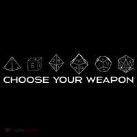 Gamers Dice Rpg Tabletop Gaming Choose Your Weapon Sweatshirt thumb 3