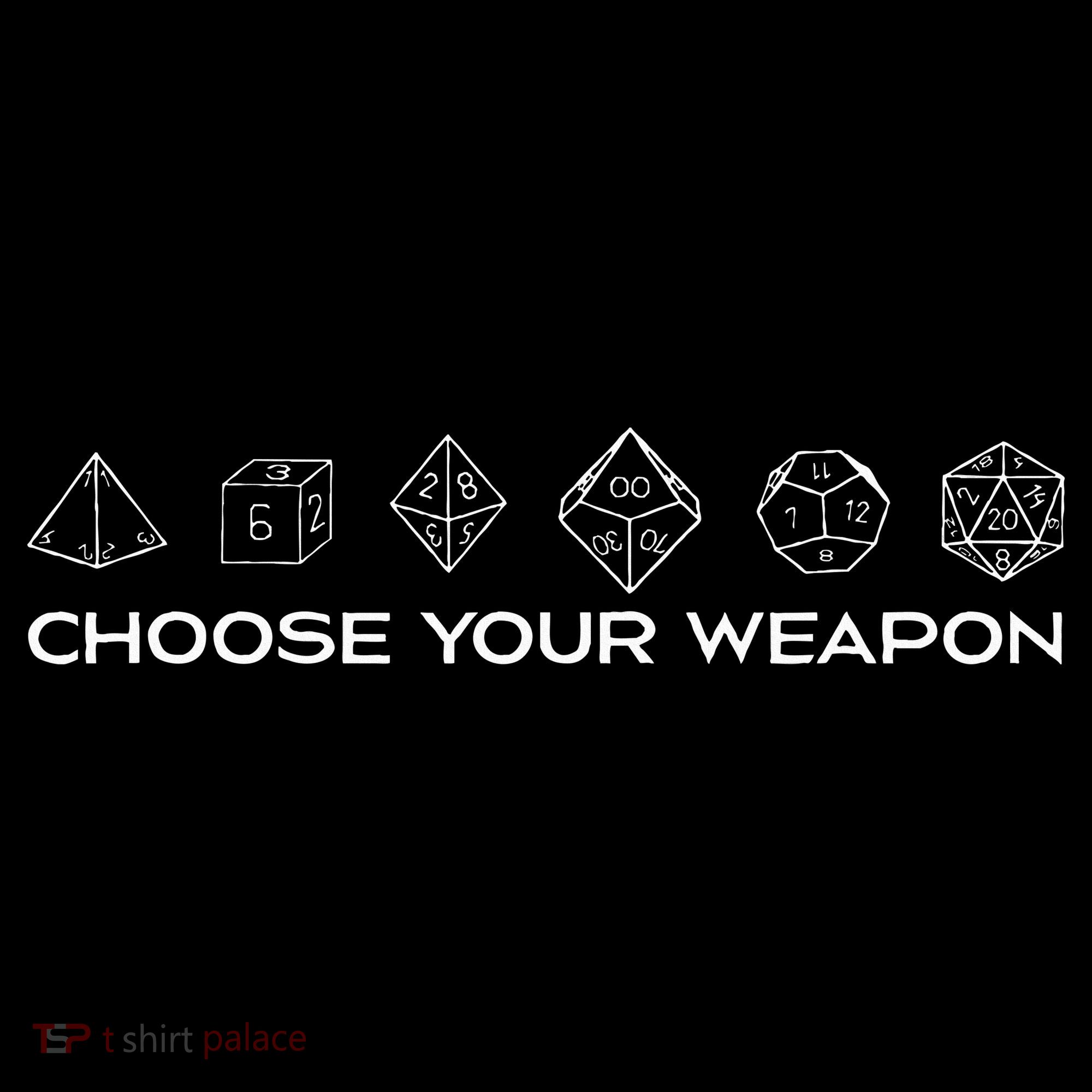 Gamers Dice Rpg Tabletop Gaming Choose Your Weapon Women's Tank Top