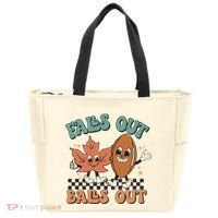 Game Day Retro Football Falls Out Balls Out Tote Bag thumb 0