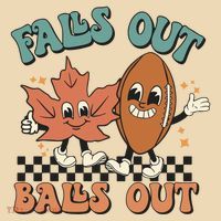 Game Day Retro Football Falls Out Balls Out Tote Bag thumb 4