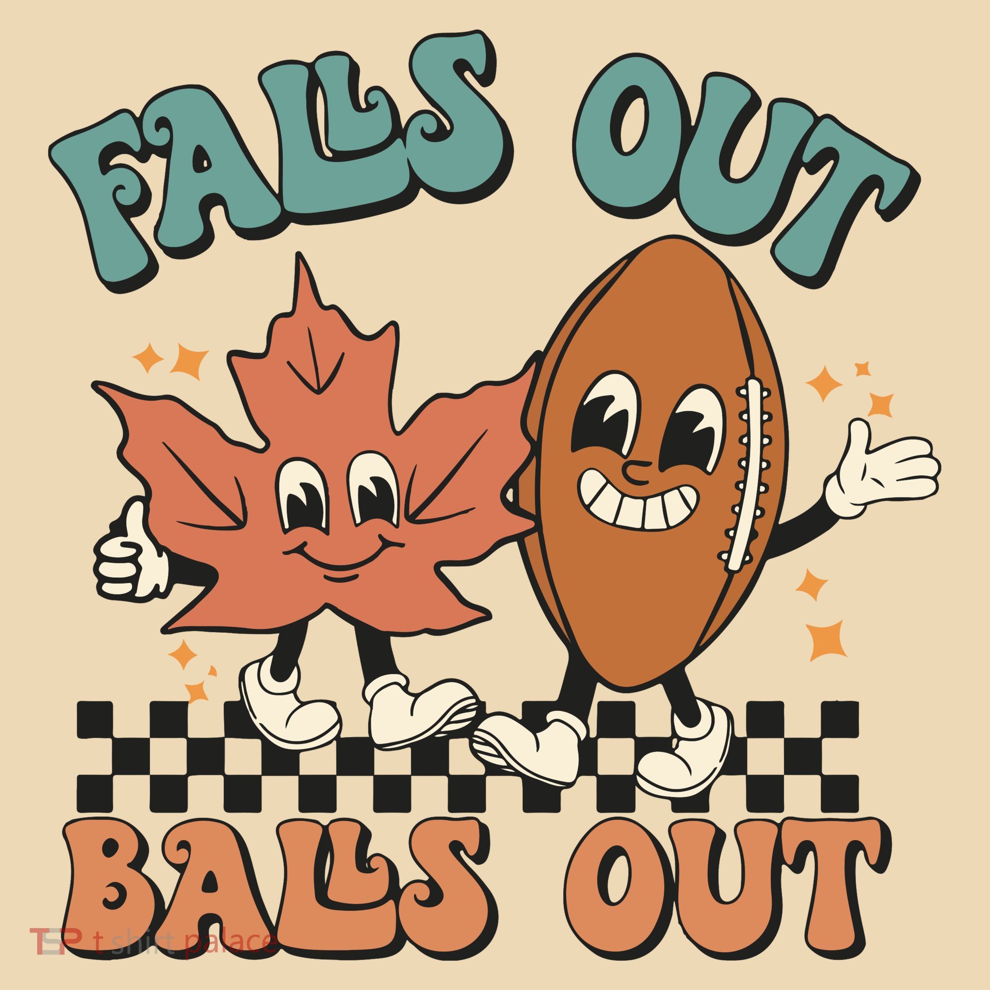 Game Day Retro Football Falls Out Balls Out Tote Bag