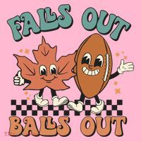 Game Day Retro Football Falls Out Balls Out Coaster thumb 2