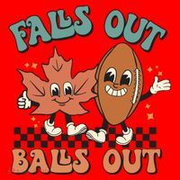 Game Day Retro Football Falls Out Balls Out Santa Hat thumb 1