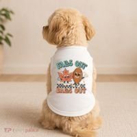 Game Day Retro Football Falls Out Balls Out Doggie Tank thumb 2
