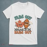 Game Day Retro Football Falls Out Balls Out T-Shirt thumb 5
