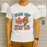 Game Day Retro Football Falls Out Balls Out T-Shirt thumb 6