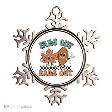 Game Day Retro Football Falls Out Balls Out Ornament