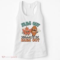 Game Day Retro Football Falls Out Balls Out Women's Tank Top thumb 0