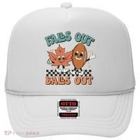 Game Day Retro Football Falls Out Balls Out Hat thumb 0