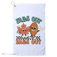 Game Day Retro Football Falls Out Balls Out Golf Towel thumb 0