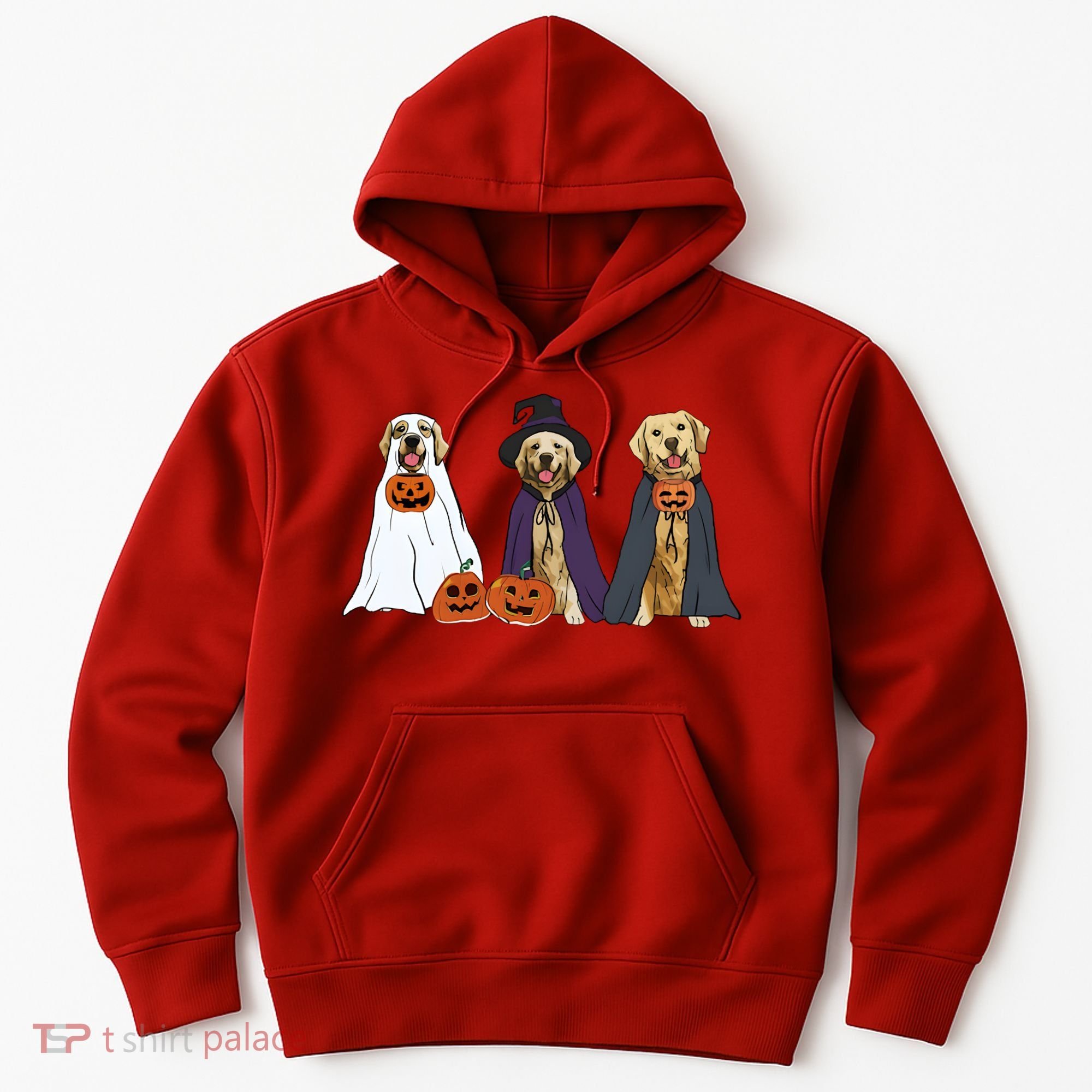 Golden Dog Retriever Ghost Dogs Halloween Hoodie