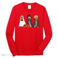 Golden Dog Retriever Ghost Dogs Halloween Long Sleeve Shirt thumb 0