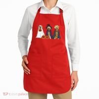 Golden Dog Retriever Ghost Dogs Halloween Apron thumb 2