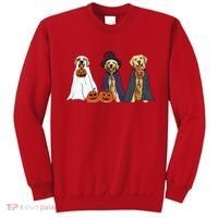 Golden Dog Retriever Ghost Dogs Halloween Sweatshirt thumb 0
