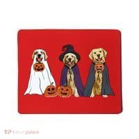 Golden Dog Retriever Ghost Dogs Halloween Mousepad thumb 0