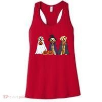 Golden Dog Retriever Ghost Dogs Halloween Women's Tank Top thumb 0