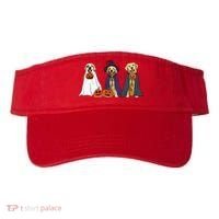 Golden Dog Retriever Ghost Dogs Halloween Visor thumb 0