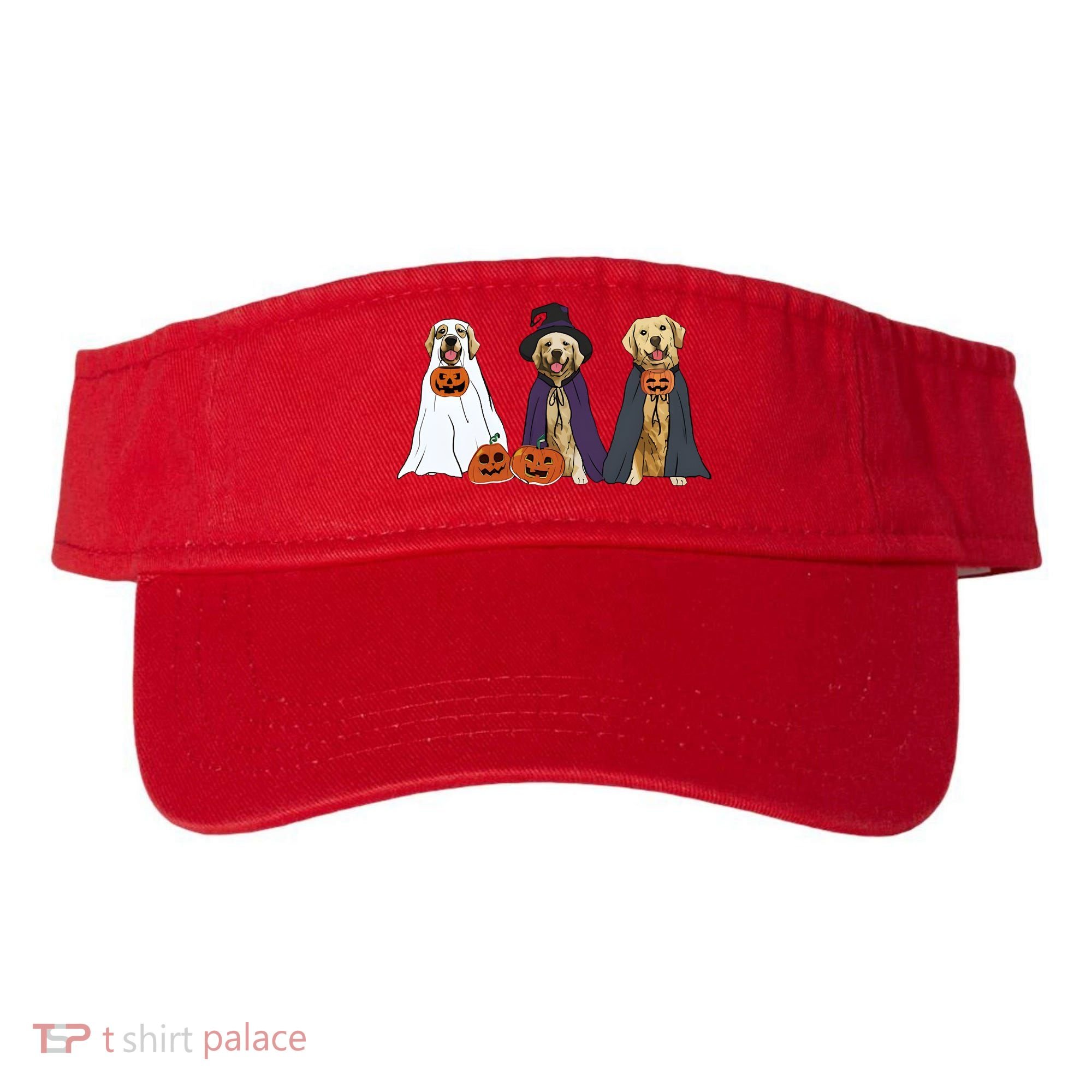 Golden Dog Retriever Ghost Dogs Halloween Visor