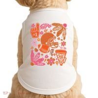 Game Day Retro Football Touchdown Season Doggie Tank thumb 0