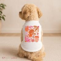 Game Day Retro Football Touchdown Season Doggie Tank thumb 2