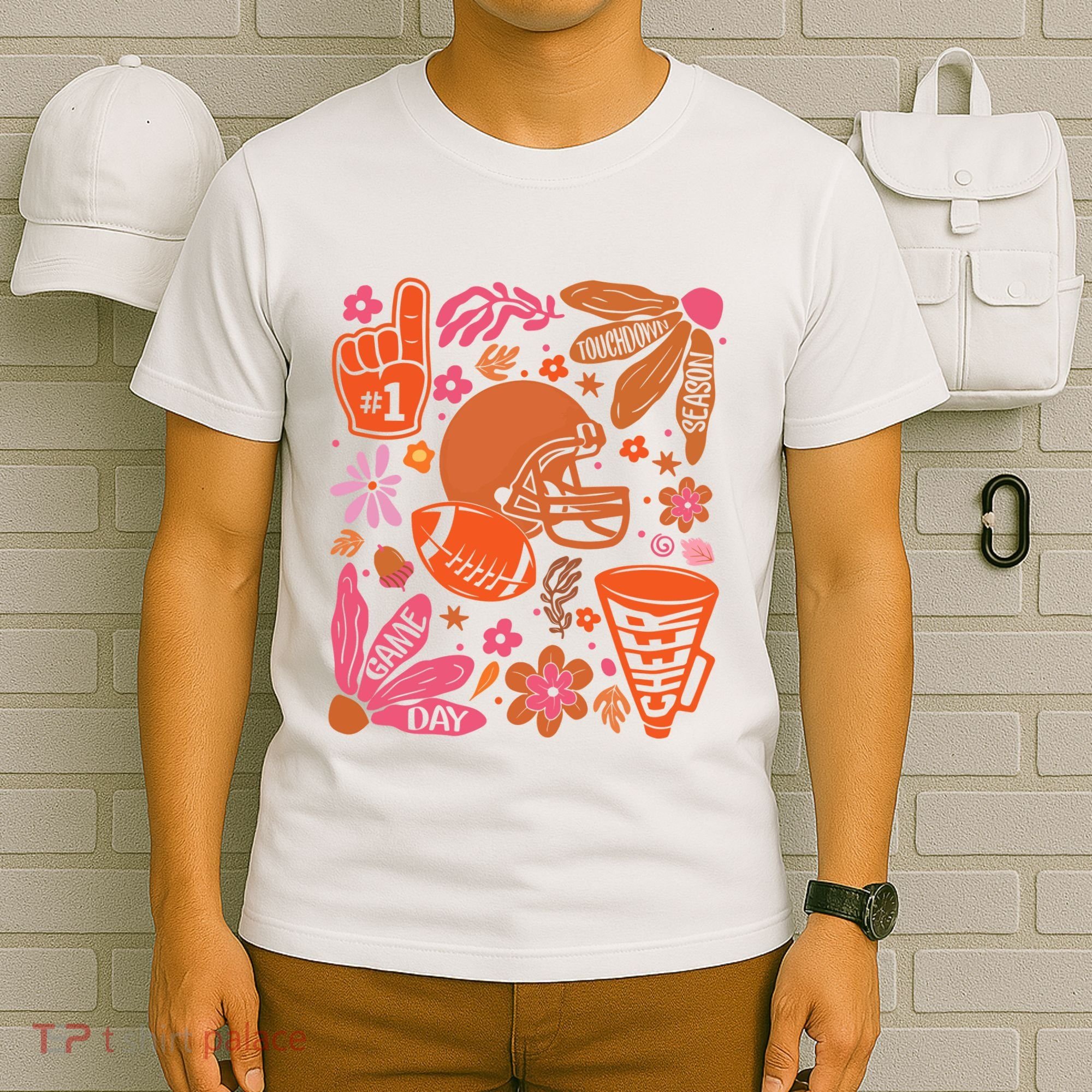 Game Day Retro Football Touchdown Season T-Shirt