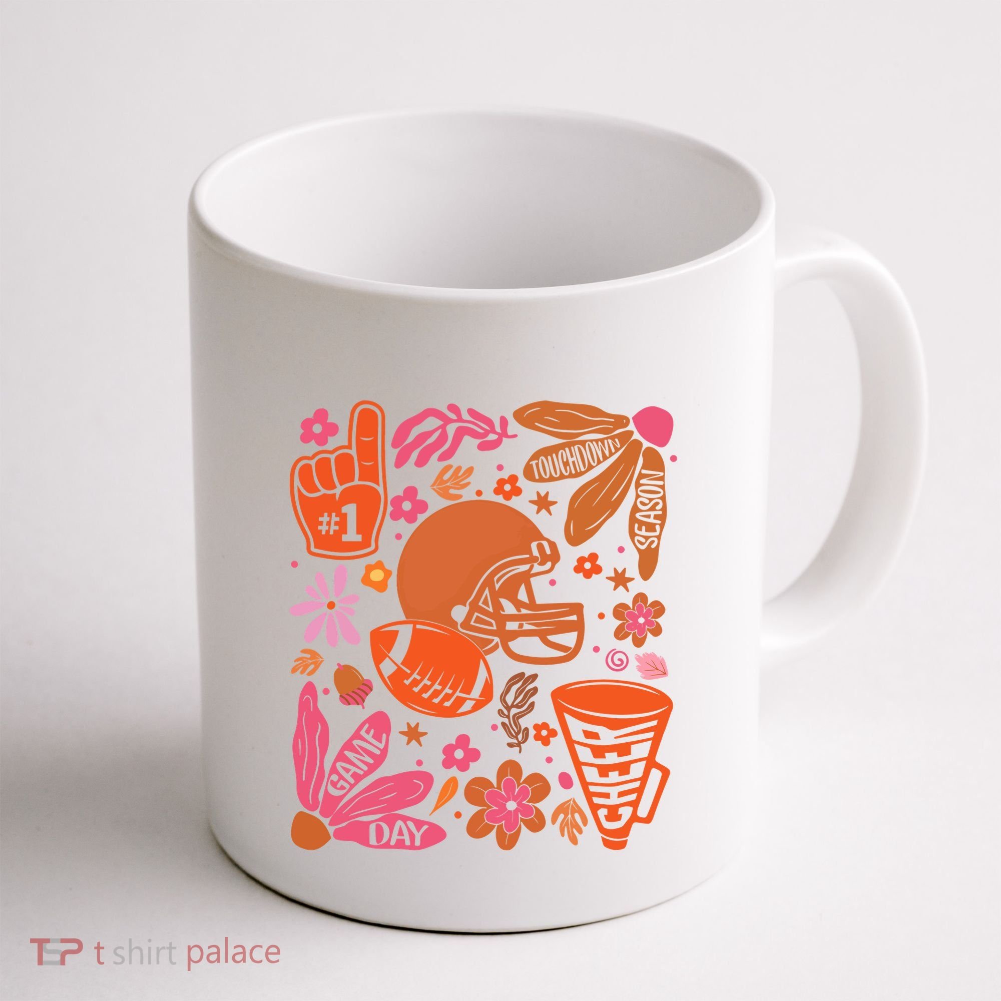Game Day Retro Football Touchdown Season Coffee Mug
