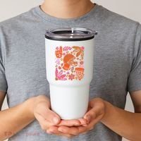 Game Day Retro Football Touchdown Season Tumbler thumb 2
