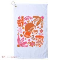 Game Day Retro Football Touchdown Season Golf Towel thumb 0