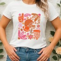 Game Day Retro Football Touchdown Season Women's T-Shirt thumb 2