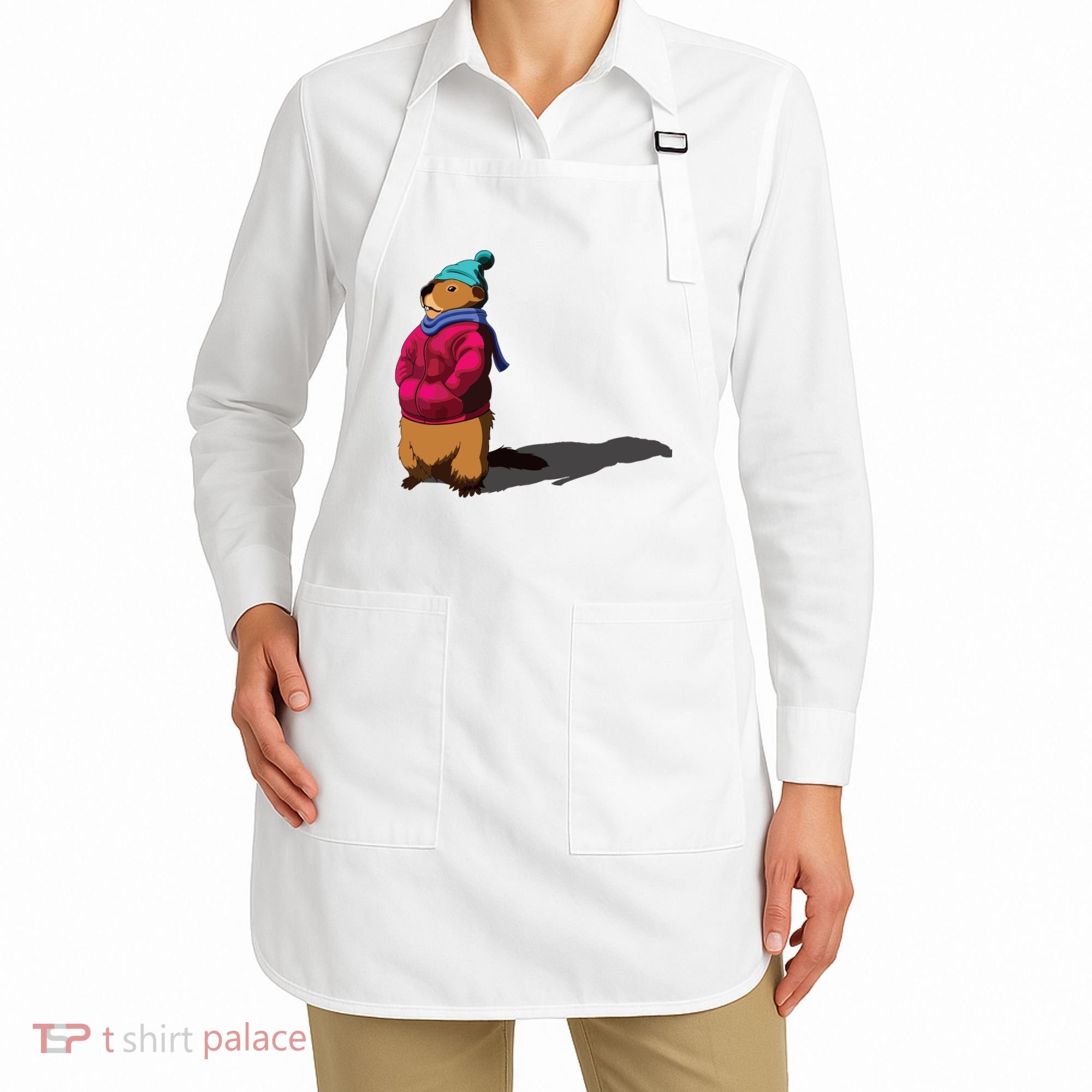 Groundhog Day Shadow Gift Ground Hog Apron