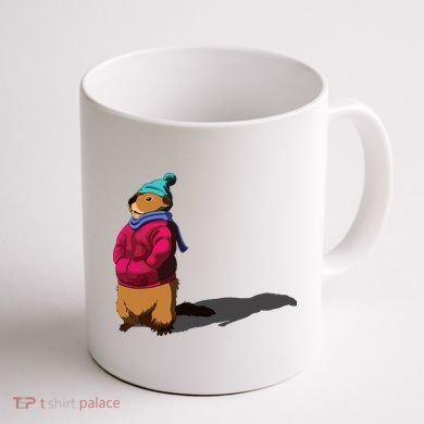 Groundhog Day Shadow Gift Ground Hog Coffee Mug back