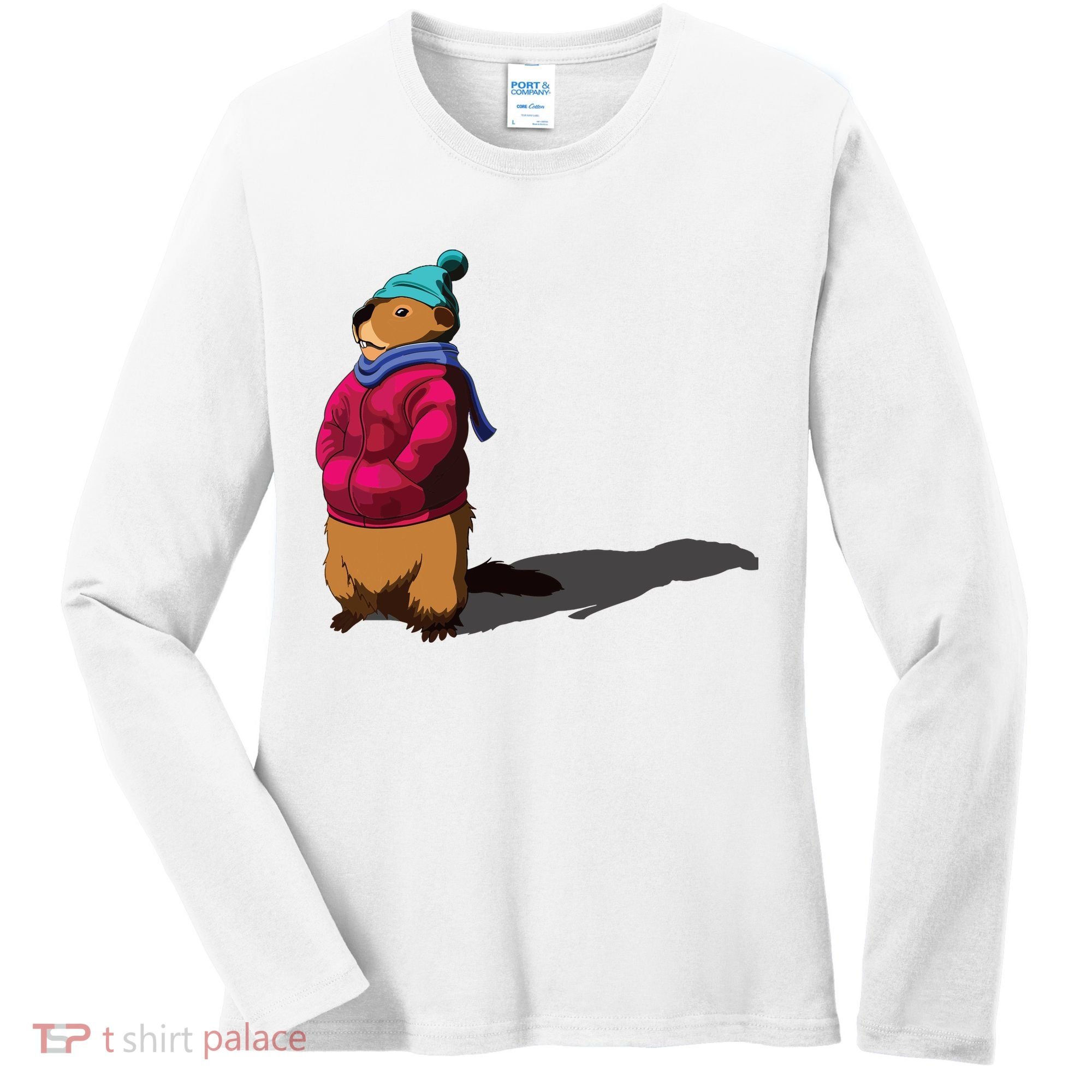 Groundhog Day Shadow Gift Ground Hog Women's Long Sleeve Shirt