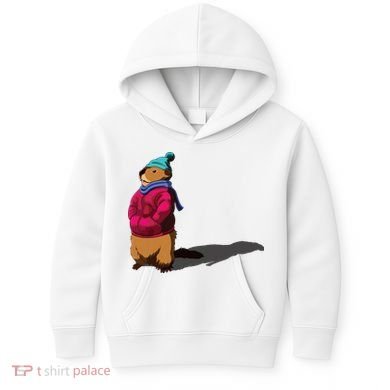 Groundhog Day Shadow Gift Ground Hog Kids Hoodie