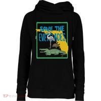 Gators Daily Save The Everglades Womens Funnel Neck Pullover Hood thumb 0