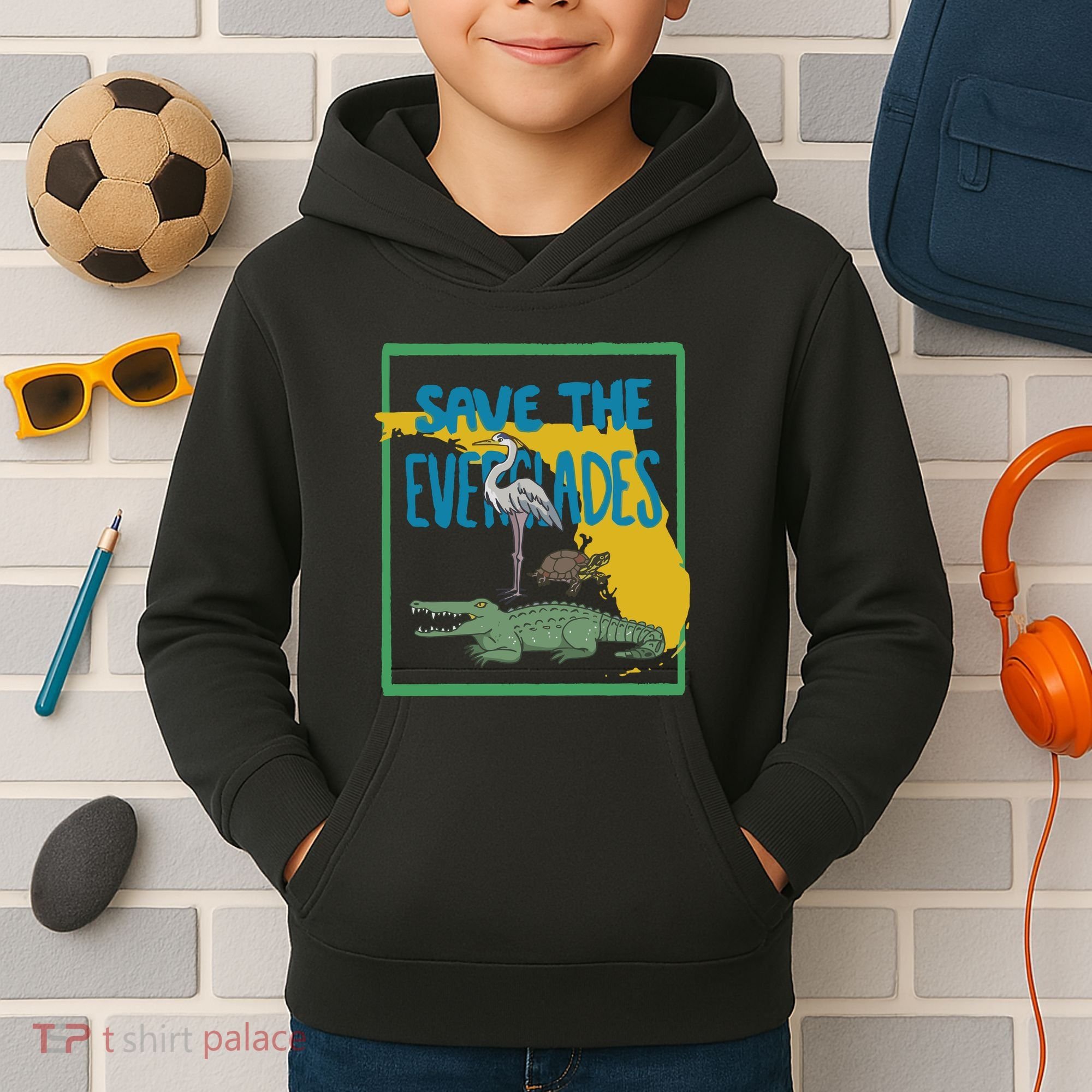 Gators Daily Save The Everglades Kids Hoodie