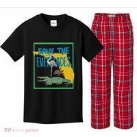 Gators Daily Save The Everglades Kids Plaid Pajama Set thumb 0