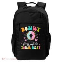 Groovy Donut Stress Do Your Best Teacher Test Day Backpack thumb 0
