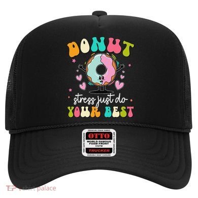 Groovy Donut Stress Do Your Best Teacher Test Day Hat