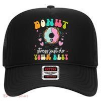 Groovy Donut Stress Do Your Best Teacher Test Day Hat thumb 0